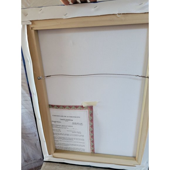 Carol g Armstrong moonlit shower painting acrylic - Picture 8 of 9